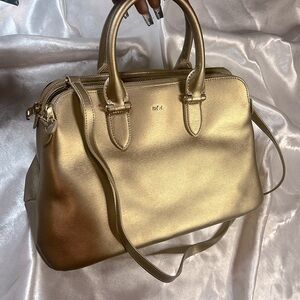 Lauren Ralph Lauren Women's Newbury Double Zip Dome Tote - Gold Rush